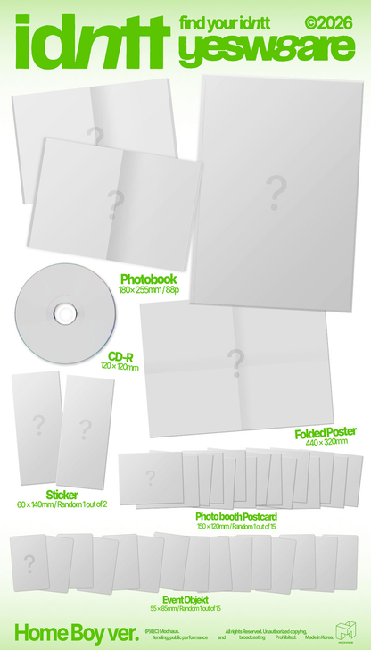 [PRE-ORDER] IDNTT MINI ALBUM [YESWEARE/STANDARD VER.]