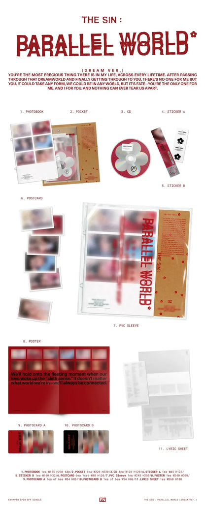 [PRE-ORDER] ENHYPEN – Spin-off Single [THE SIN : PARALLEL WORLD]