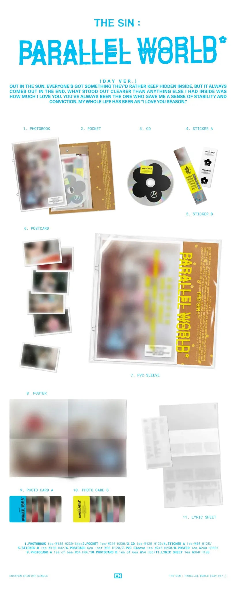 [PRE-ORDER] ENHYPEN – Spin-off Single [THE SIN : PARALLEL WORLD]