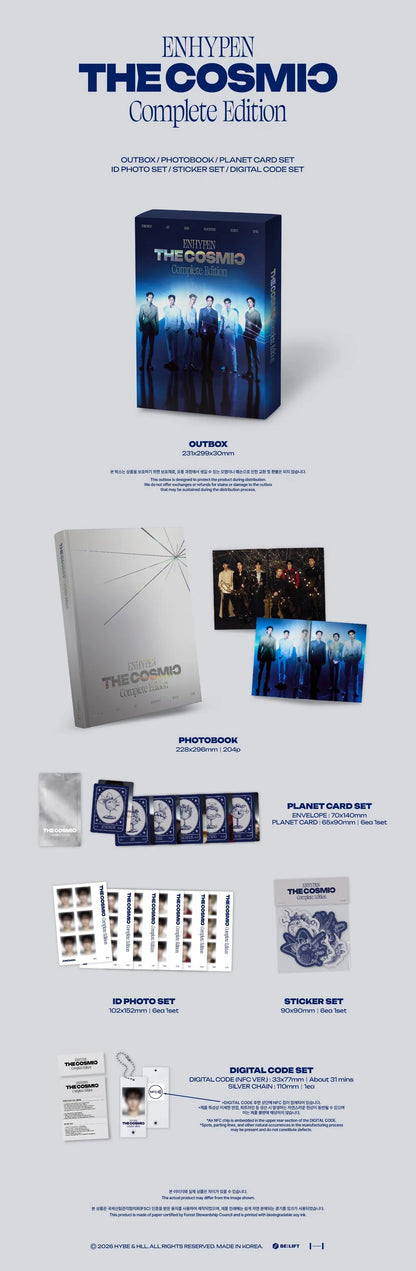 ENHYPEN THE COSMIC Complete Edition contents detail
