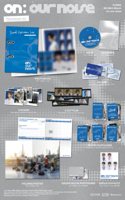EVNNE on our noise Photobook version contents