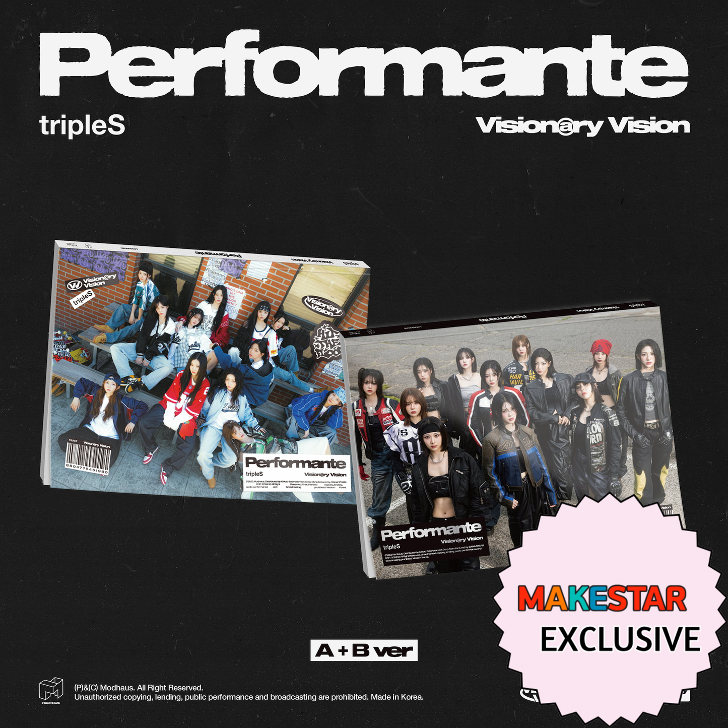 [MAKESTAR EXCLUSIVE] TRIPLES 2ND FULL ALBUM [VISIONARY VISION - PERFORMANTE/Standard VER.]