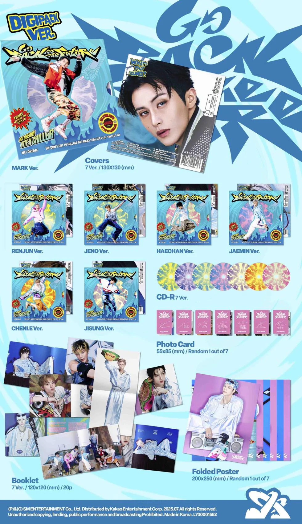 [MAKESTAR EXCLUSIVE] NCT DREAM 5TH ALBUM [GO BACK TO THE FUTURE/DIGIPACK VER.]