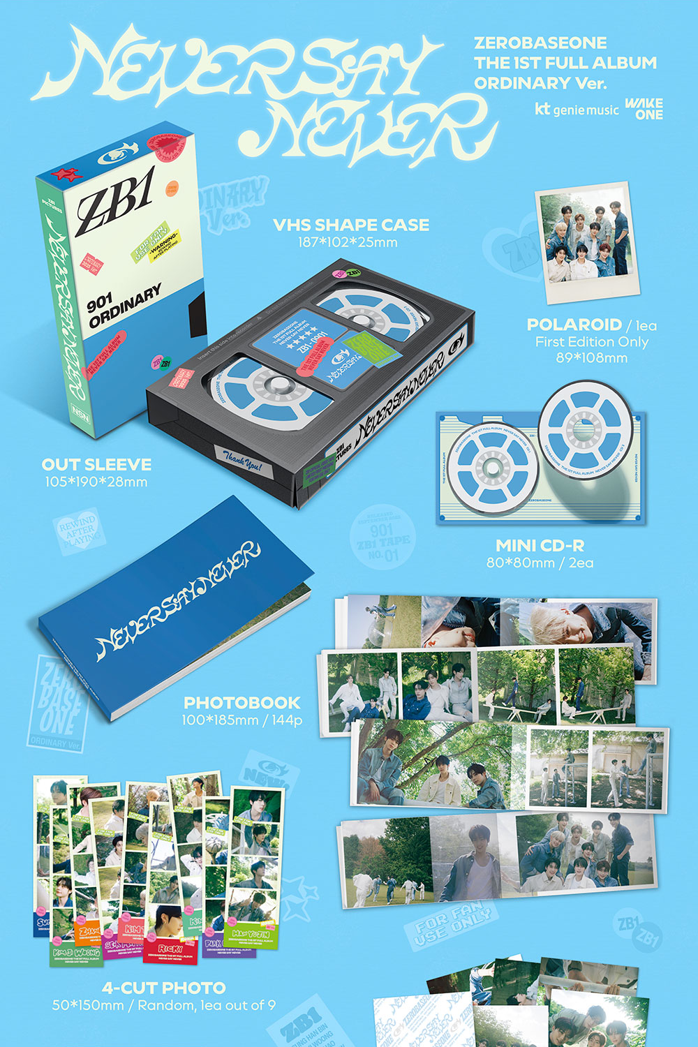 [PRE-ORDER] ZEROBASEONE 1ST FULL ALBUM [NEVER SAY NEVER/PHOTOBOOK VER.]