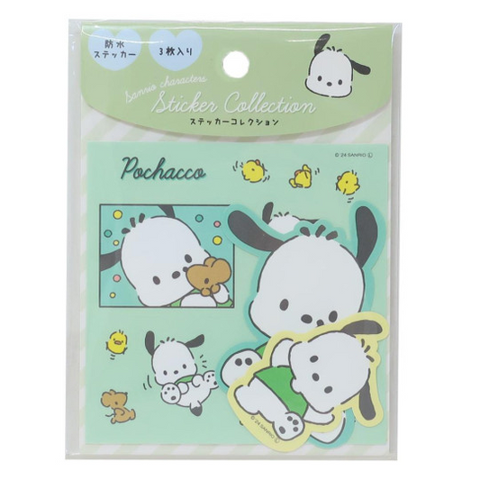 Sanrio Japan Vinyl Sticker Set Pochacco