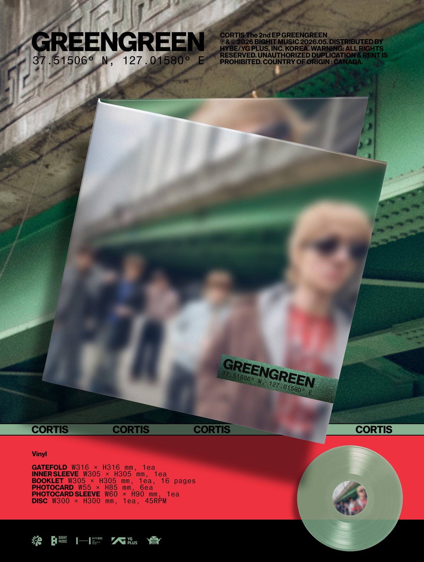 CORTIS The 2nd EP [GREENGREEN / Vinyl Ver]