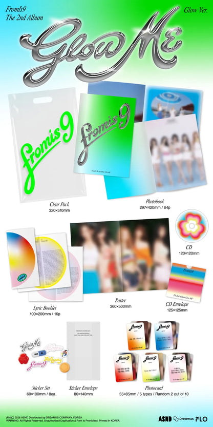 fromis_9 The 2nd Album Glow ME Glow Ver. contents