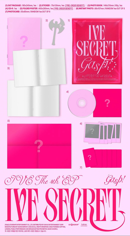[PRE-ORDER] IVE THE 4TH EP ALBUM [IVE SECRET/STANDARD VER.]