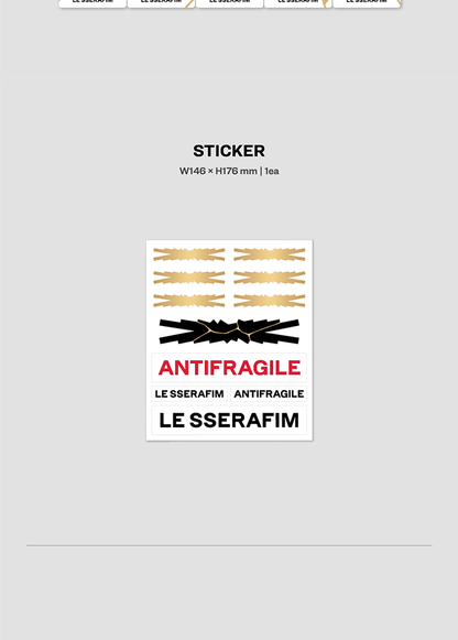 LE SSERAFIM 2nd Mini Album [ANTIFRAGILE]