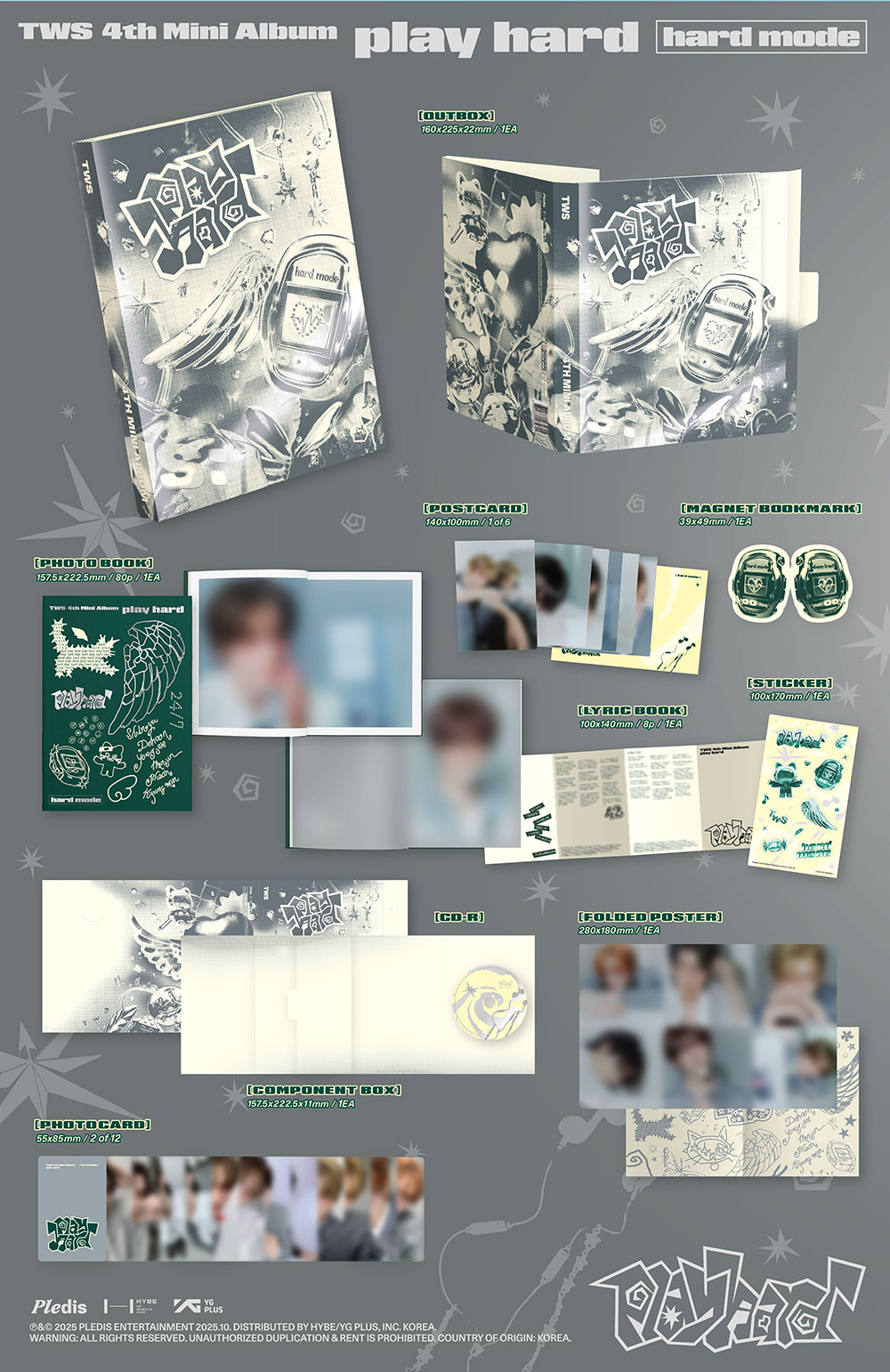 [MAKESTAR EXCLUSIVE] TWS 4TH MINI ALBUM [PLAY HARD/STANDARD VER.] product image