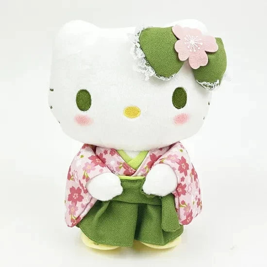 Hello Kitty Matcha Kimono Plush back view