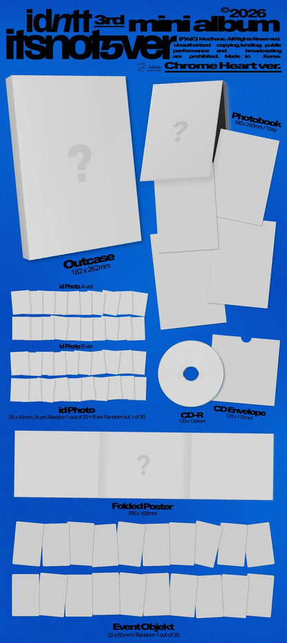 idntt itsnotover CD Chrome Heart version package details