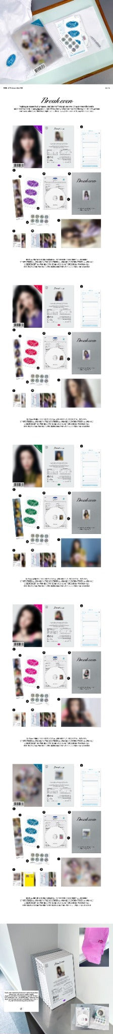ILLIT BREAK EVEN GLLIT version package contents