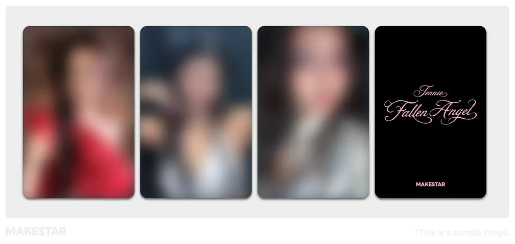 JENNIE Fallen Angel MAKESTAR exclusive photocard benefit