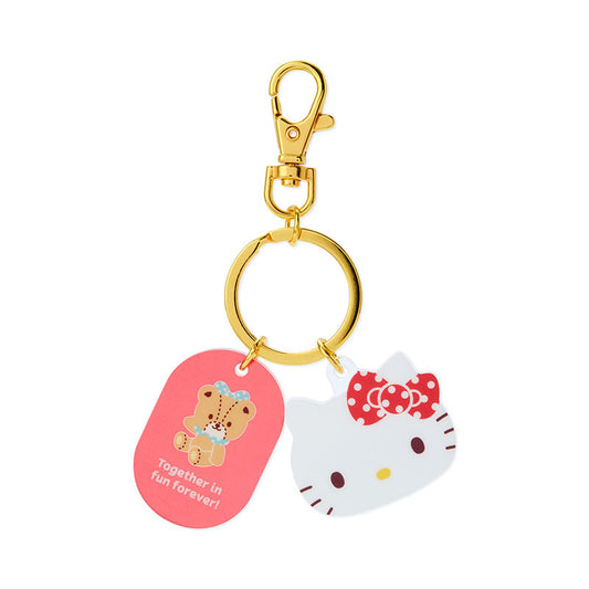 Sanrio Japan Acrylic Face Hello Kitty Keychain
