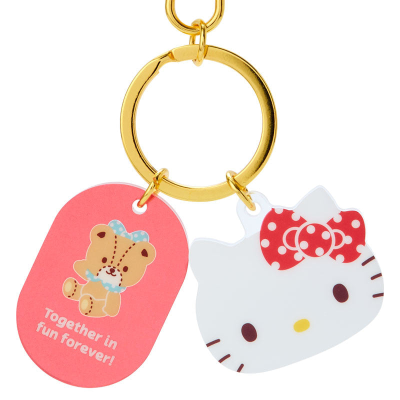 Sanrio Japan Acrylic Face Hello Kitty Keychain