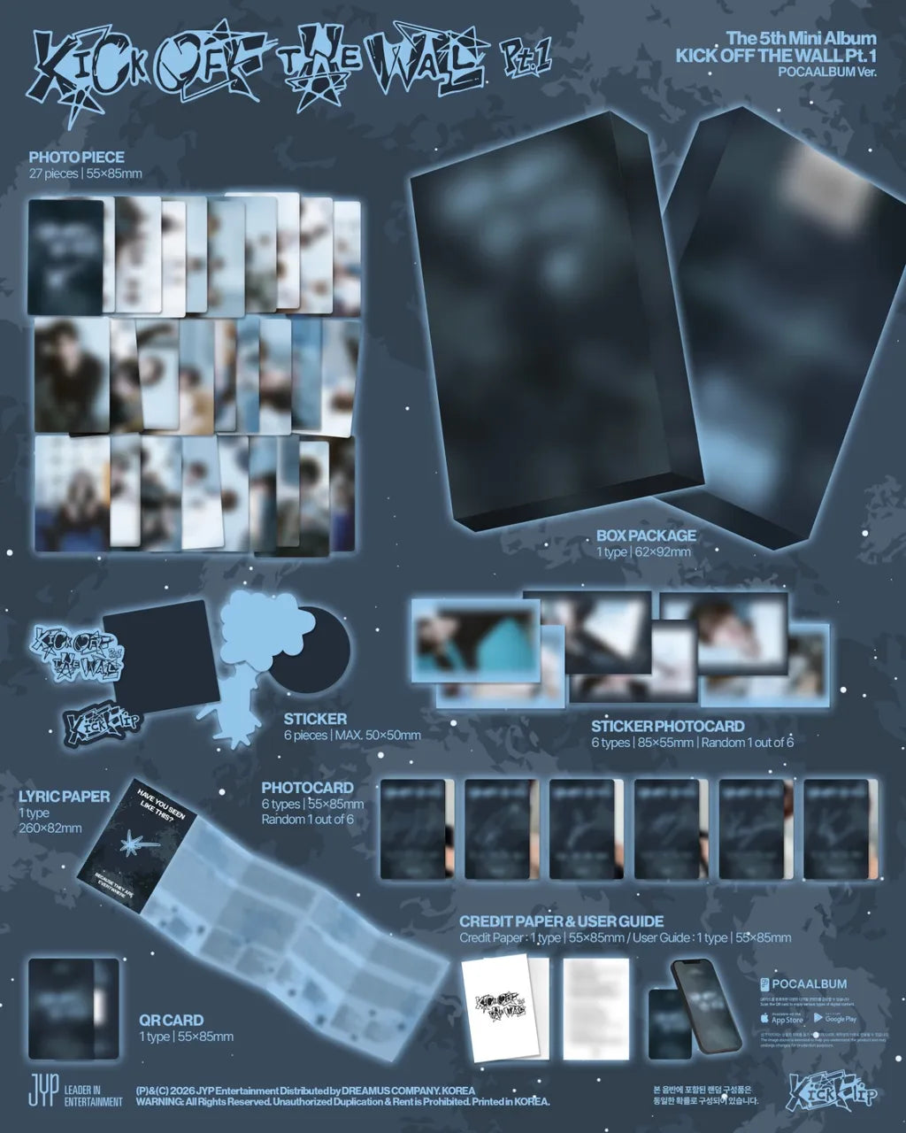 KickFlip Kick Off The Wall Pt.1 POCAALBUM Ver. album contents
