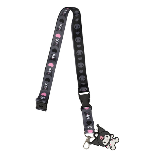 Sanrio Kuromi Lanyard with Rubber Charm