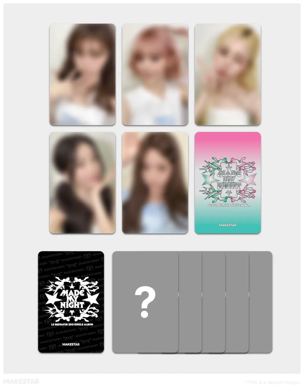 LE SSERAFIM Made My Night COMPACT MAKESTAR exclusive photocards