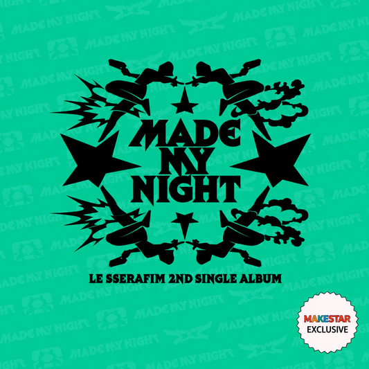 [PRE-ORDER] LE SSERAFIM 2nd Single Album 'Made My Night' [Glow Clicker Keychain] (Mint Ver.)
