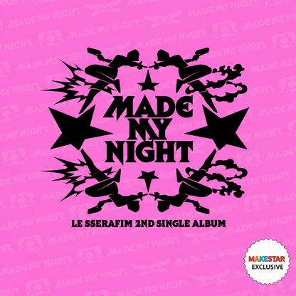 [PRE-ORDER] LE SSERAFIM 2nd Single Album 'Made My Night' [Glow Clicker Keychain] (Pink Ver.)