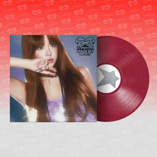LE SSERAFIM Made My Night Warm Red vinyl