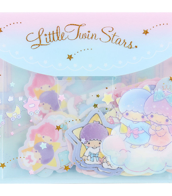 Sanrio Japan Little Twin Stars Sticker & Case Set