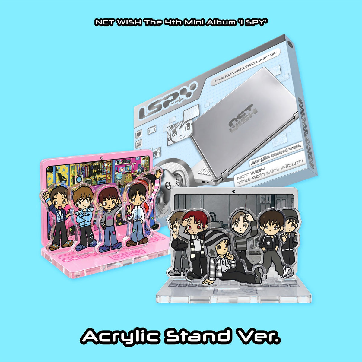 [PRE-ORDER] NCT WISH - The 4th Mini Album 'I SPY' (Acrylic Stand Ver.) (Random Ver.) — cover