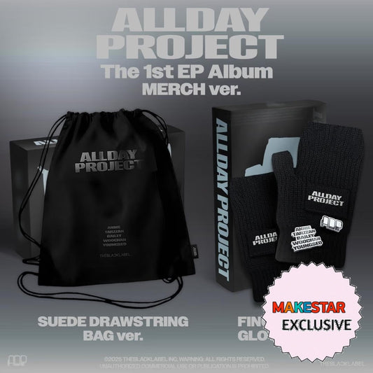 [MAKESTAR EXCLUSIVE] ALLDAY PROJECT THE 1ST EP ALBUM [ALLDAY PROJECT/MERCH VER.] cover with exact MAKESTAR Exclusive badge