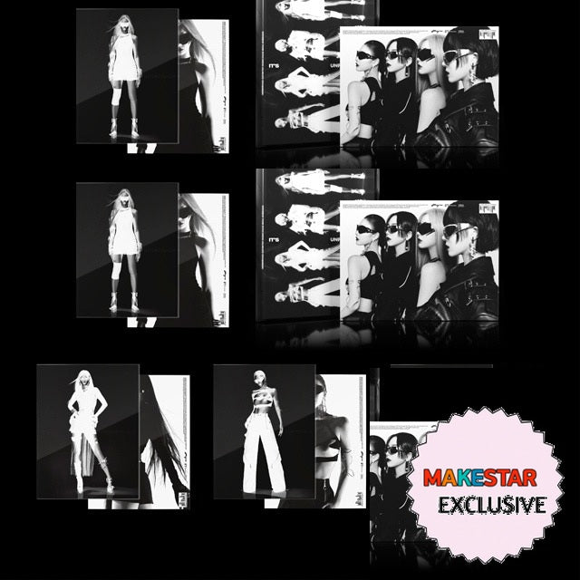 [MAKESTAR EXCLUSIVE] AESPA 5TH MINI ALBUM [WHIPLASH/BEAT VER.] cover with one MAKESTAR Exclusive badge