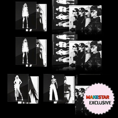 [MAKESTAR EXCLUSIVE] AESPA 5TH MINI ALBUM [WHIPLASH/BEAT VER.] cover with one MAKESTAR Exclusive badge
