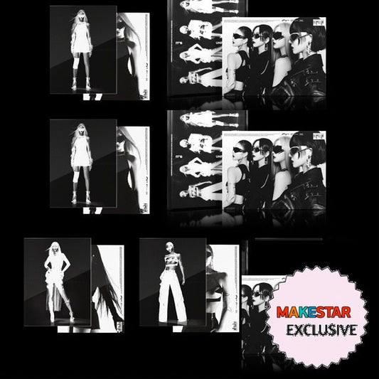 [MAKESTAR EXCLUSIVE] AESPA 5TH MINI ALBUM [WHIPLASH/BEAT VER.] cover with one MAKESTAR Exclusive badge