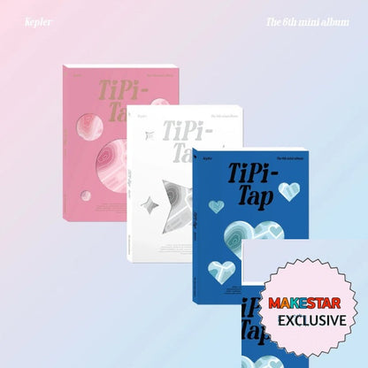 [MAKESTAR EXCLUSIVE] KEP1ER 6TH MINI ALBUM [TIPI-TAP/Standard Ver.] cover with one MAKESTAR Exclusive badge