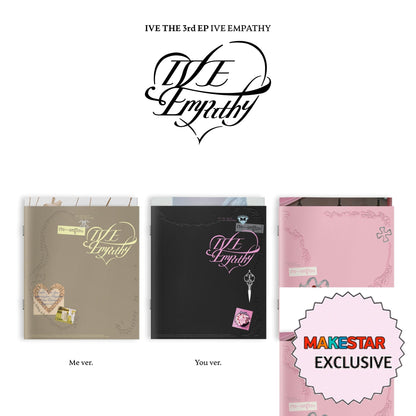 [MAKESTAR EXCLUSIVE] IVE 3RD EP ALBUM [EMPATHY/Standard Ver.] cover with one MAKESTAR Exclusive badge