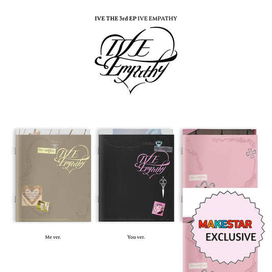 [MAKESTAR EXCLUSIVE] IVE 3RD EP ALBUM [EMPATHY/Standard Ver.] cover with one MAKESTAR Exclusive badge