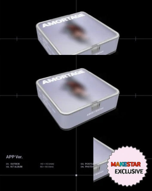 [MAKESTAR EXCLUSIVE] JISOO 1ST MINI ALBUM (AMORTAGE/APP Ver.) cover with one MAKESTAR Exclusive badge