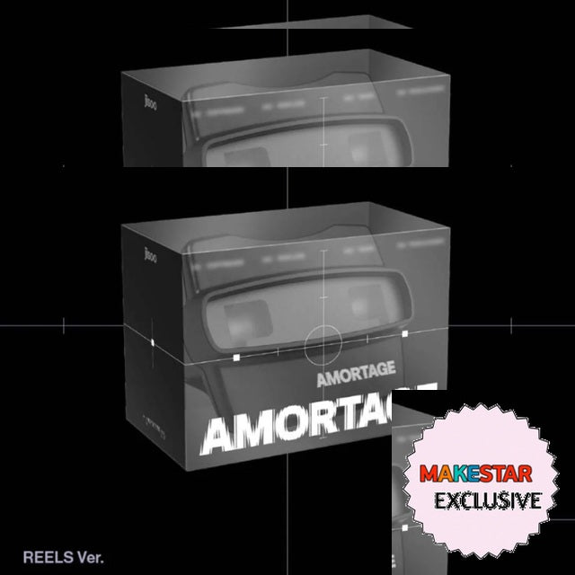 [MAKESTAR EXCLUSIVE] JISOO 1ST MINI ALBUM (AMORTAGE/REELS Ver.) cover with one MAKESTAR Exclusive badge