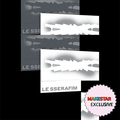 [MAKESTAR EXCLUSIVE] LE SSERAFIM 5TH MINI ALBUM [HOT/Weverse Ver.] cover with one MAKESTAR Exclusive badge