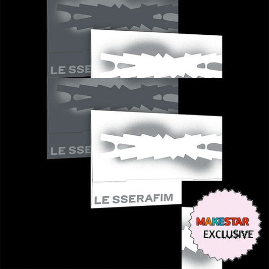 [MAKESTAR EXCLUSIVE] LE SSERAFIM 5TH MINI ALBUM [HOT/Weverse Ver.] cover with one MAKESTAR Exclusive badge