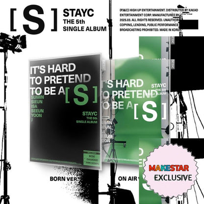 [MAKESTAR EXCLUSIVE] STAYC  5TH SINGLE ALBUM [S/Standard Ver.] cover with one MAKESTAR Exclusive badge