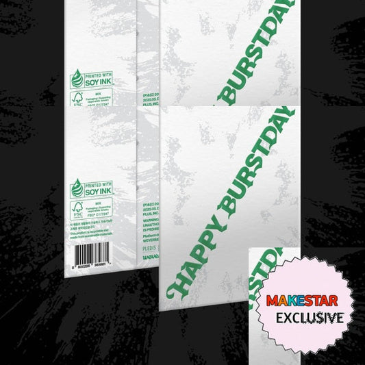 [MAKESTAR EXCLUSIVE] SEVENTEEN 5TH FULL ALBUM [HAPPY BURSTDAY/WEVERSE VER.] cover with one MAKESTAR Exclusive badge