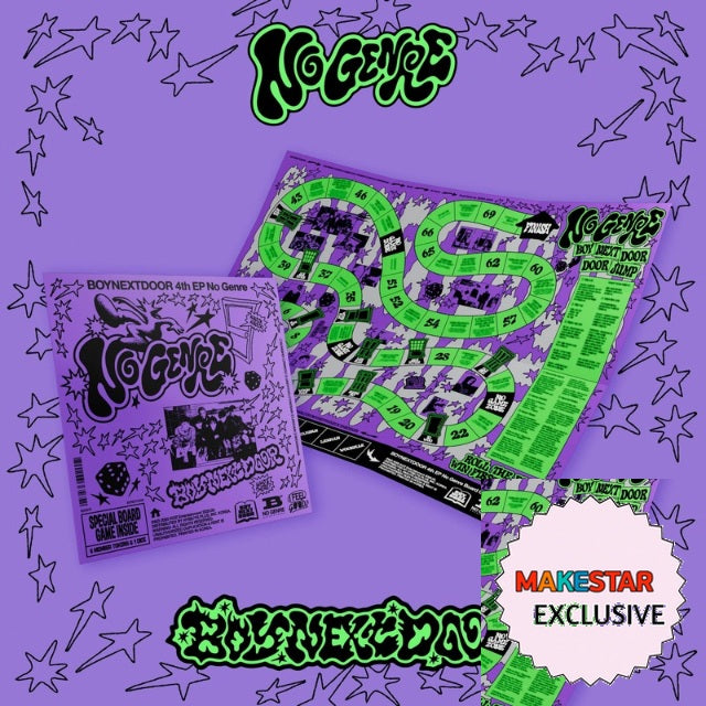 [MAKESTAR EXCLUSIVE] BOYNEXTDOOR 4TH EP ALBUM [NO GENRE/BOARD GAME Ver.] cover with one MAKESTAR Exclusive badge