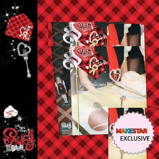 [MAKESTAR EXCLUSIVE] UNIS The 2nd Mini Album [SWICY/Archive Ver.] cover with one MAKESTAR Exclusive badge