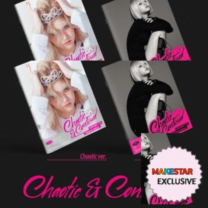 [MAKESTAR EXCLUSIVE] JEON SOMI 2ND EP ALBUM [CHAOTIC & CONFUSED] cover with one MAKESTAR Exclusive badge