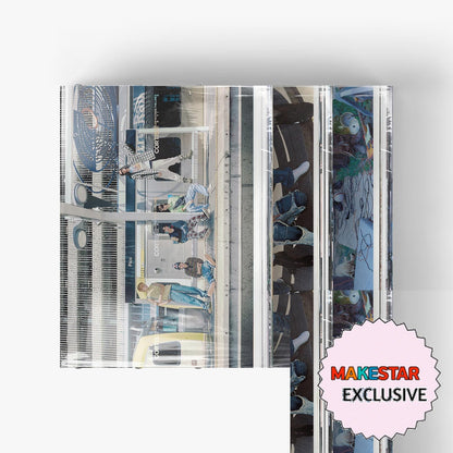 [MAKESTAR EXCLUSIVE] CORTIS THE 1ST EP ALBUM [COLOR OUTSIDE THE LINES/STANDARD VER.] cover with one MAKESTAR Exclusive badge
