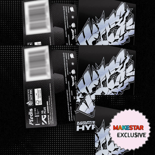 [MAKESTAR EXCLUSIVE] S.COUPSXMINGYU (SEVENTEEN) 1ST MINI ALBUM [HYPE VIBES/WEVERSE VER.] cover with one MAKESTAR Exclusive badge