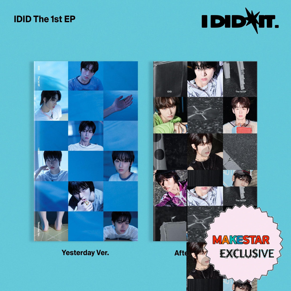 [MAKESTAR EXCLUSIVE] IDID 1ST EP ALBUM [I DID IT/Standard Ver.] cover with one MAKESTAR Exclusive badge