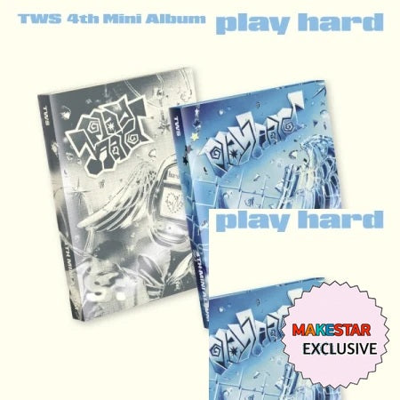 [MAKESTAR EXCLUSIVE] TWS 4TH MINI ALBUM [PLAY HARD/STANDARD VER.] cover with one MAKESTAR Exclusive badge