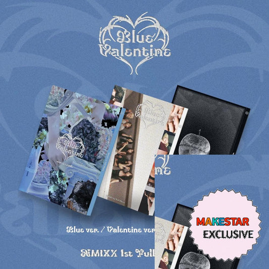 [MAKESTAR EXCLUSIVE] NMIXX ALBUM [BLUE VALENTINE/STANDARD VER.] cover with one MAKESTAR Exclusive badge