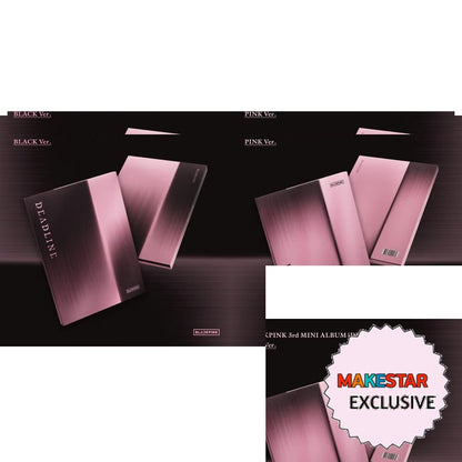 [MAKESTAR EXCLUSIVE] BLACKPINK 3rd MINI ALBUM [DEADLINE/STANDARD Ver.] cover with one MAKESTAR Exclusive badge